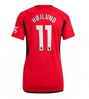 Manchester United Rasmus Hojlund #11 Replika Hjemmebanetrøje Dame 2023-24 Kortærmet